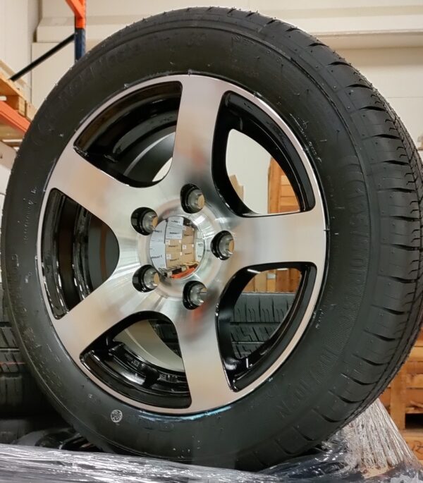 Pyörä 195/50R13C Kenda M+S LI104 ET30 5×112 Black polish (rengas+vanne)